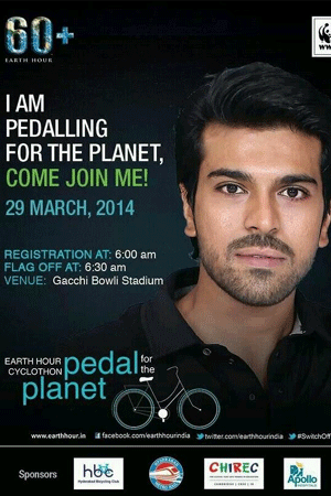 Ram Charan Pedalling for the Planet Today