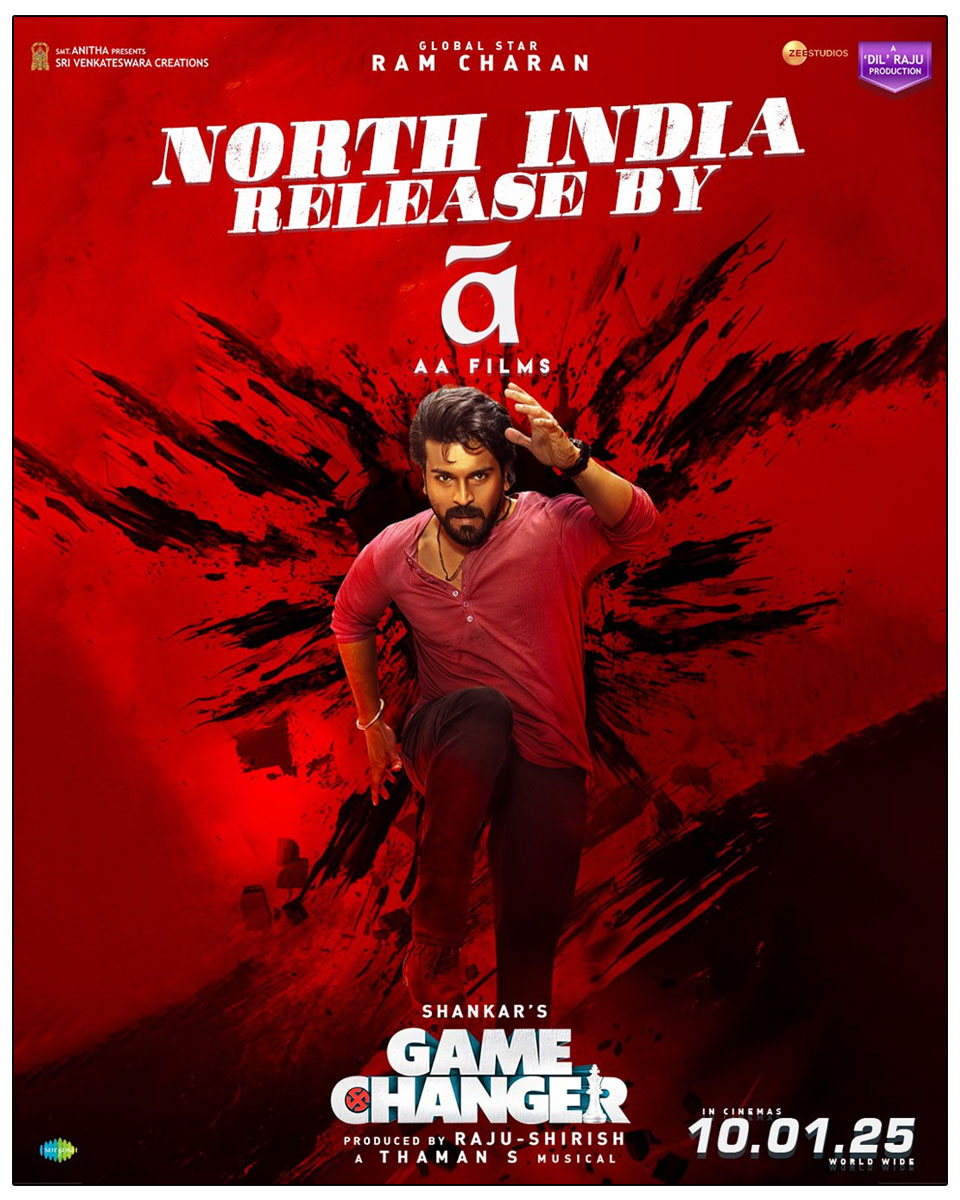 AA Films has acquired the North India distribution rights Of Game Changer