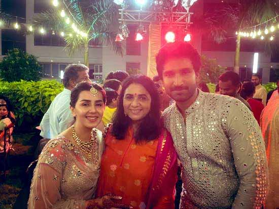 Aadi Pinisetty-Nikki Galrani's wedding celebrations underway