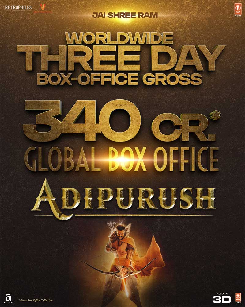 Adipurush Collected Rs 340 Crs Gross In 3 Days