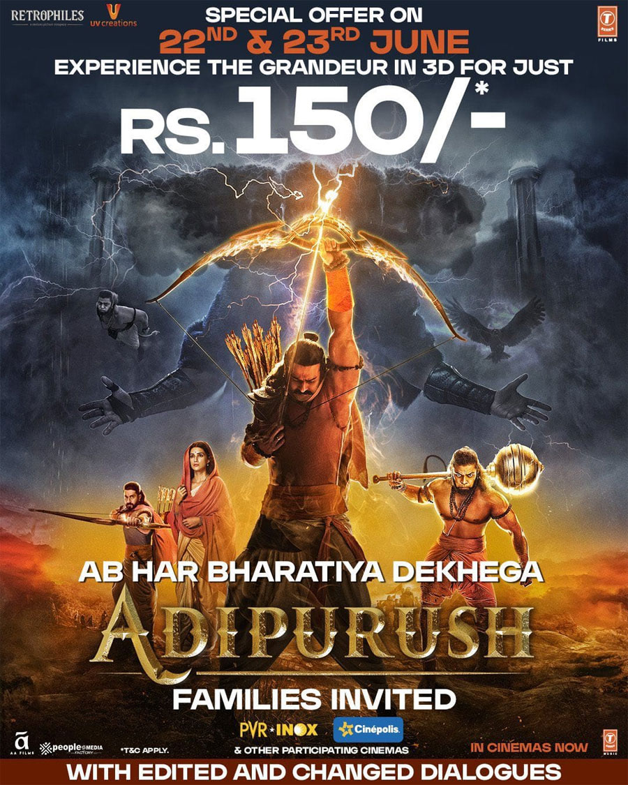 Adipurush special offer to movie lovers