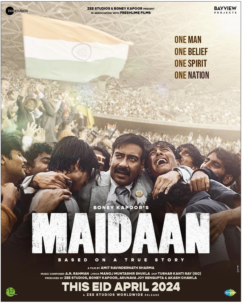  Ajay Devgn period sports drama Maidaan poster unveiled 