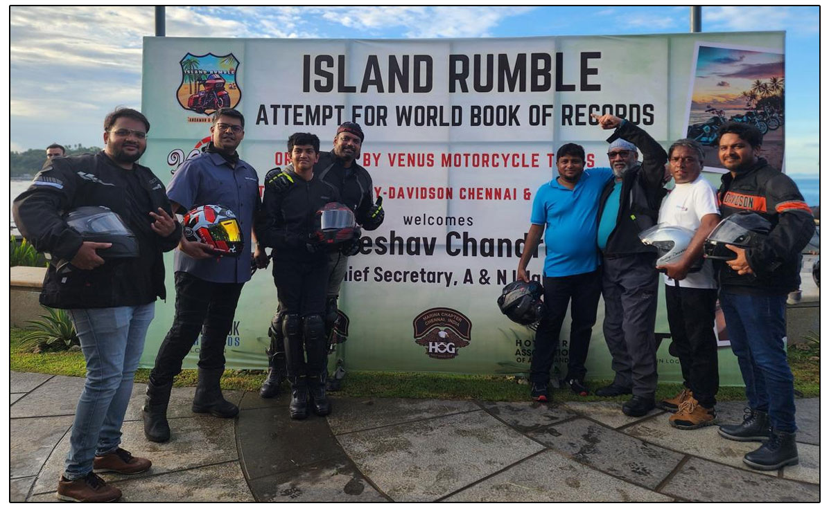  Ajith Kumar Venus Motorcycle Tours Hosts Record-Breaking Harley-Davidson Event in Andaman