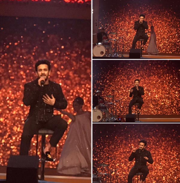 Akhil Sings A Song From His New Film At SIIMA 2017