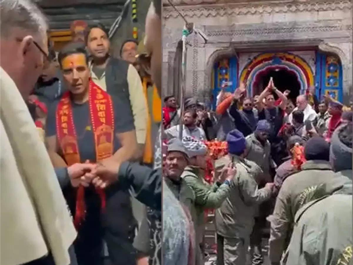 Akshay Kumar prays at Kedarnath