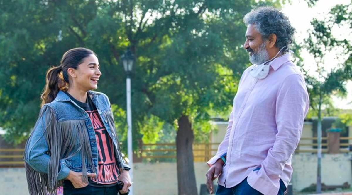 Alia Bhatt with Rajamouli