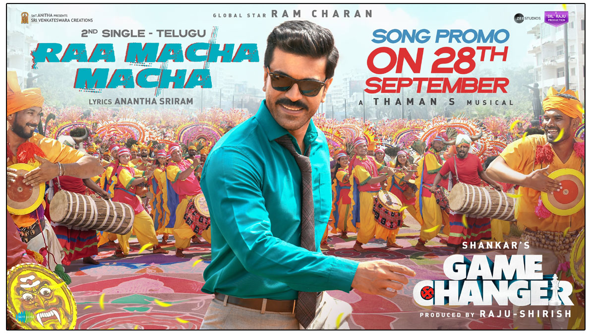 All set for Game Changer second single Raa Macha Macha promo