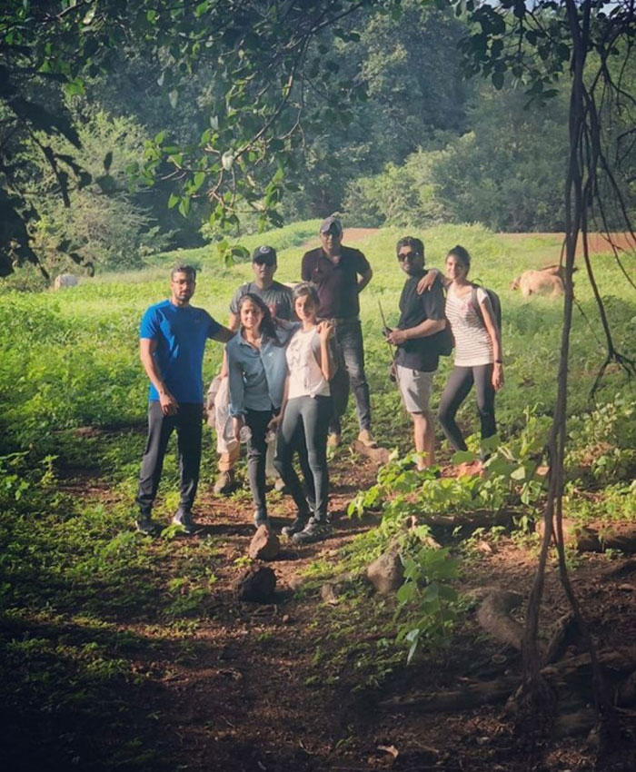 Allu Arjun and Sneha Trekking