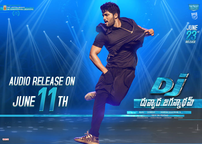 Allu Arjun's Dancing  Pose Rocks in DJ Poster