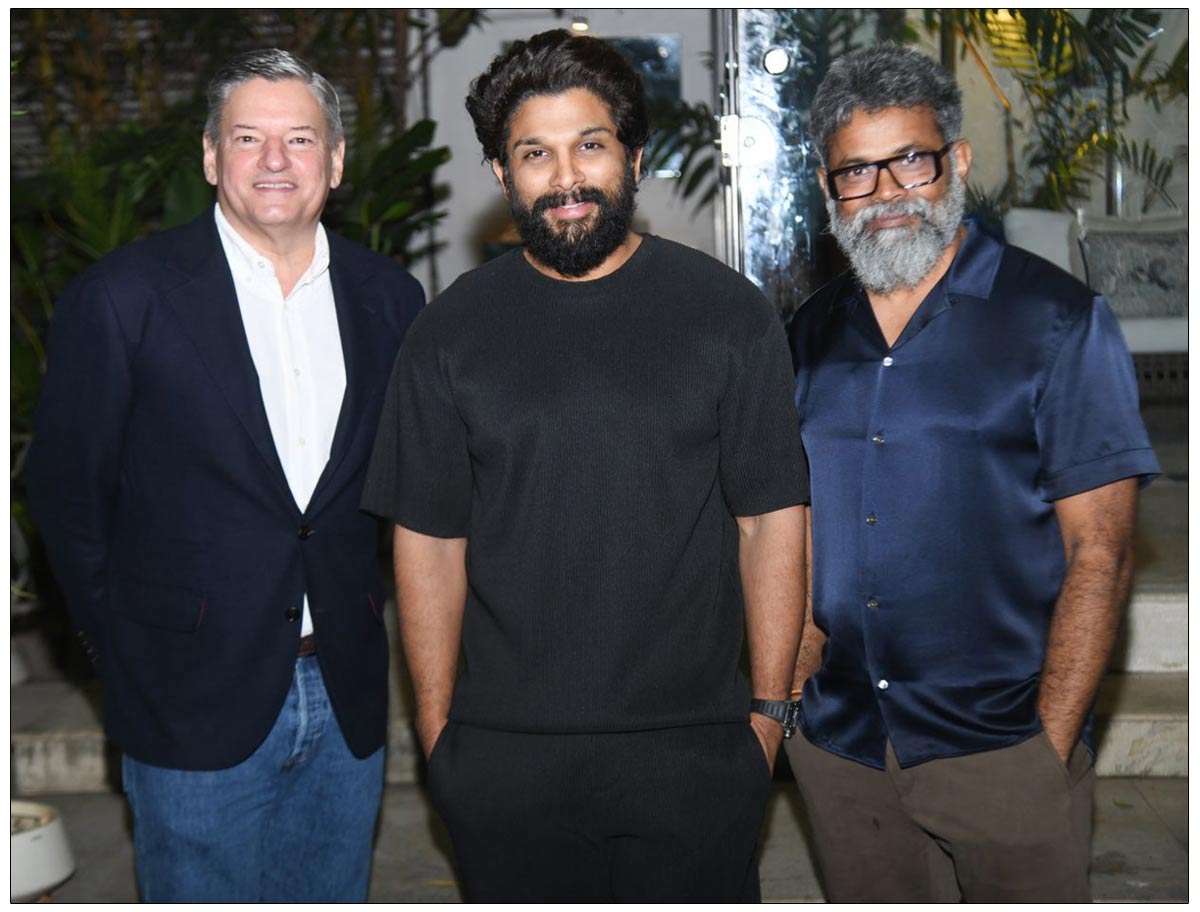 Allu Arjun Dines With Netflix CEO Ted Sarandos