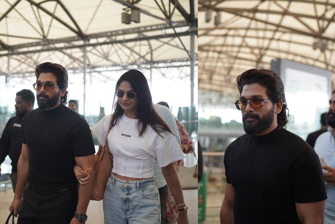 Allu Arjun flies to Delhi 