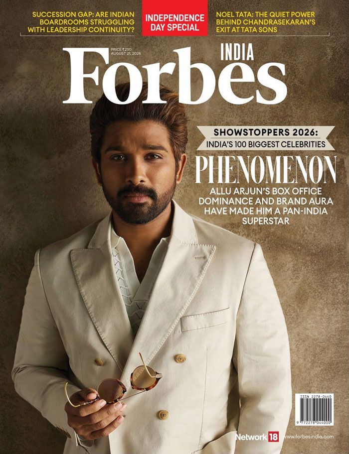 Allu Arjun Graces Forbes 2026 Cover