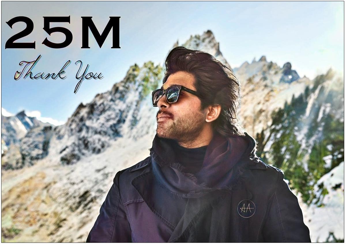 Allu Arjun hit a new milestone on Instagram 