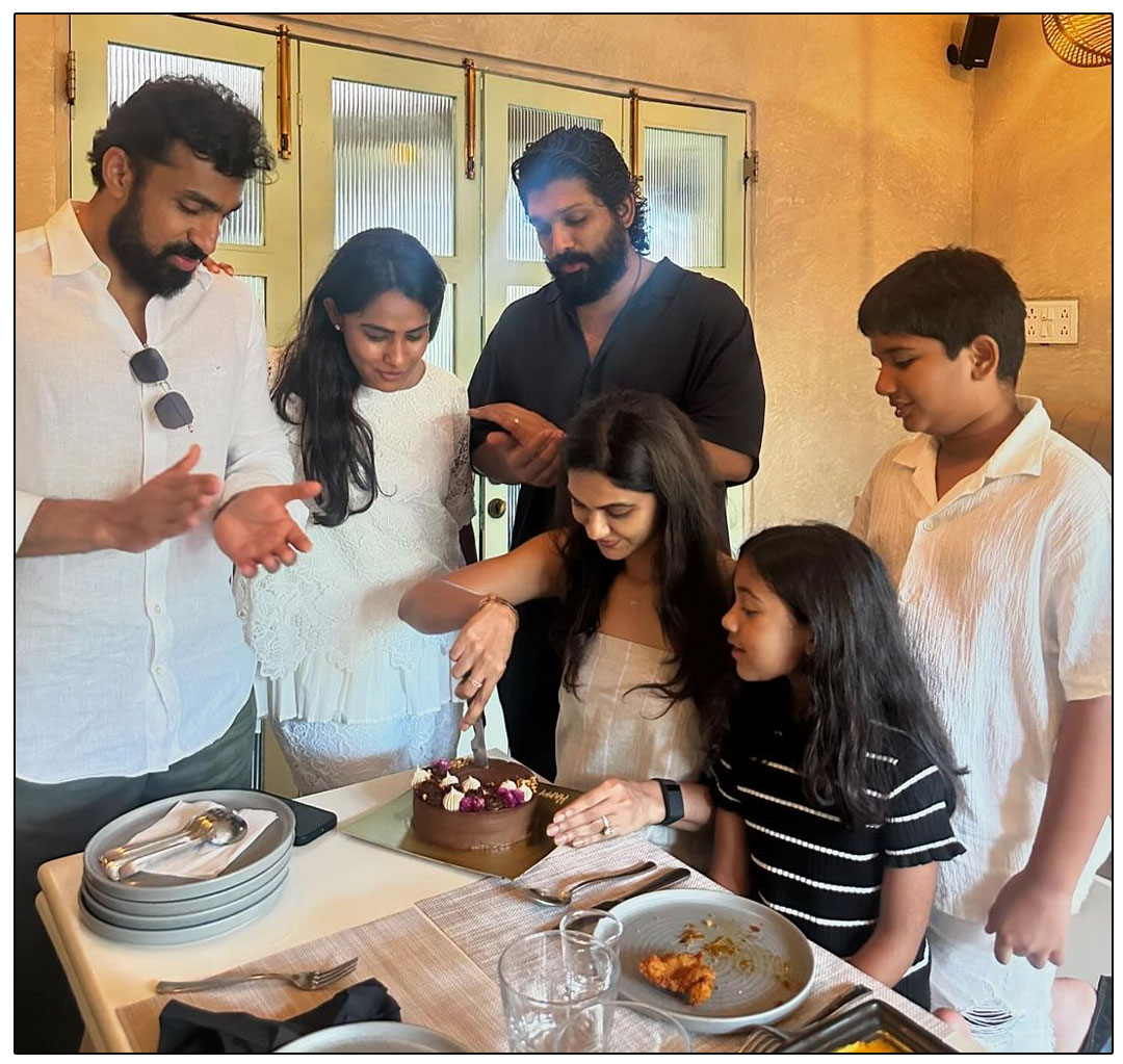 Allu Arjun Makes Time for Love: Celebrates Wife Sneha Reddy 40th Birthday in Goa