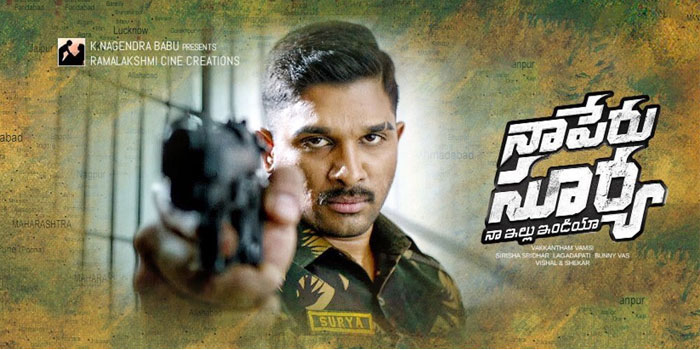 Allu Arjun Naa Peru Surya Naa Illu IndiaMovie Poster