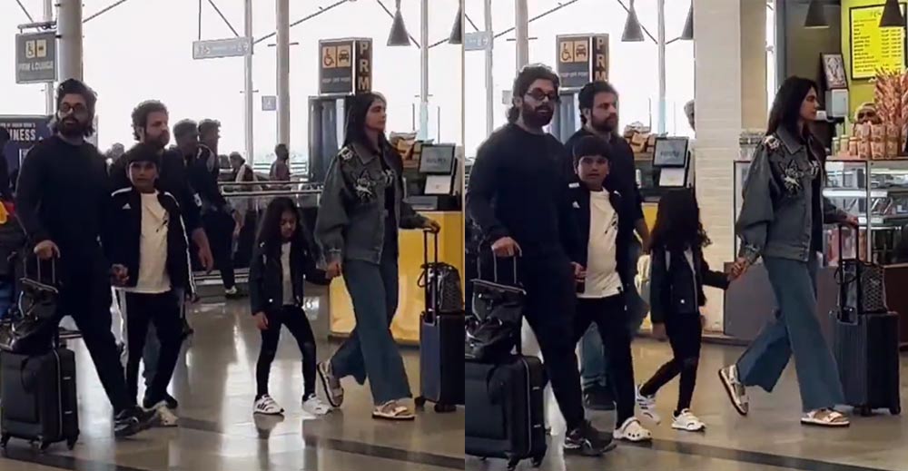 Allu Arjun Clicked At The Airport | cinejosh.com