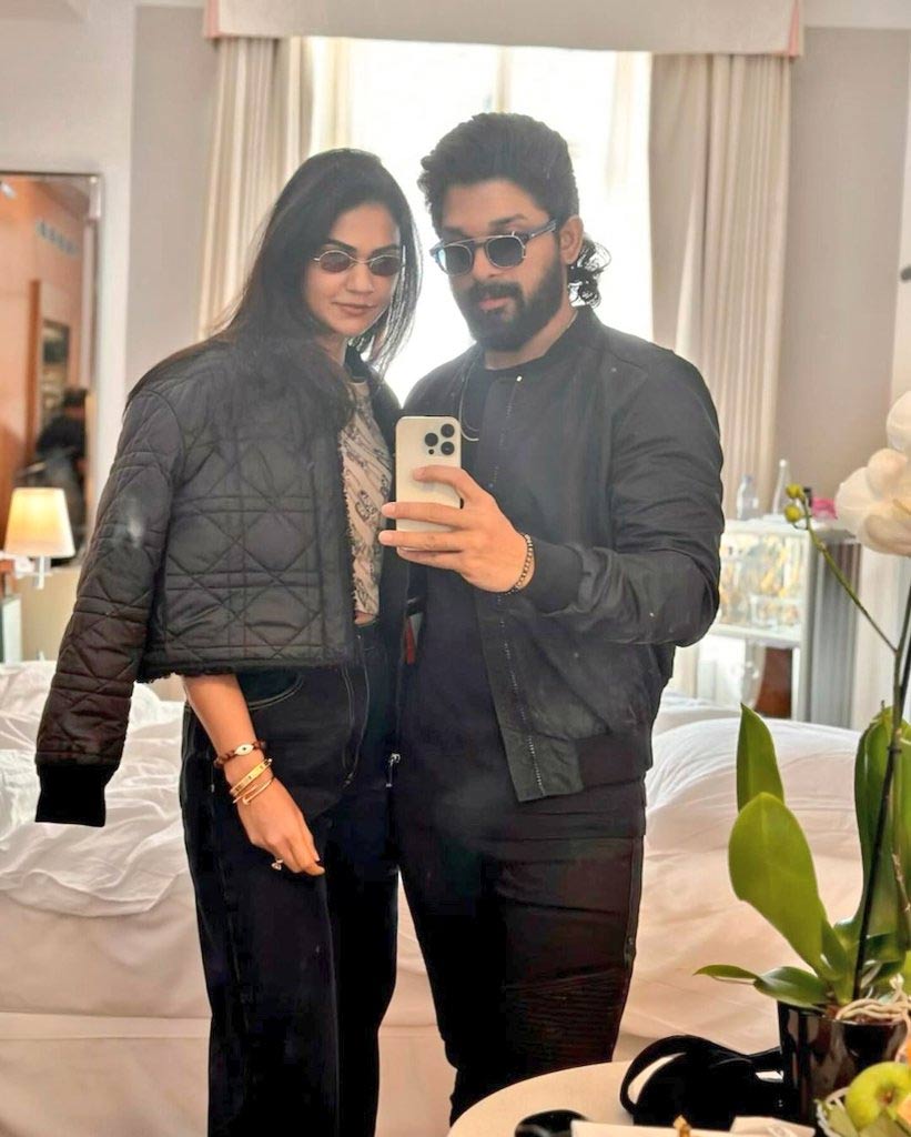 Allu Arjun, Sneha romantic snap goes viral