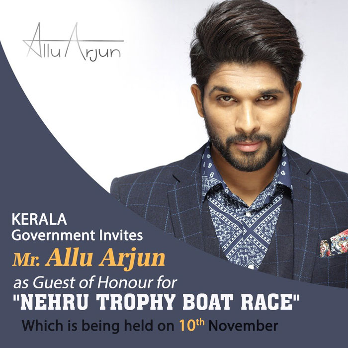 Allu Arjun to Be Chief Guest for Kerala Boat Race