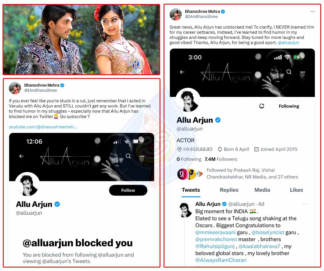 Allu Arjun Unblocks His Varudu Heroine 