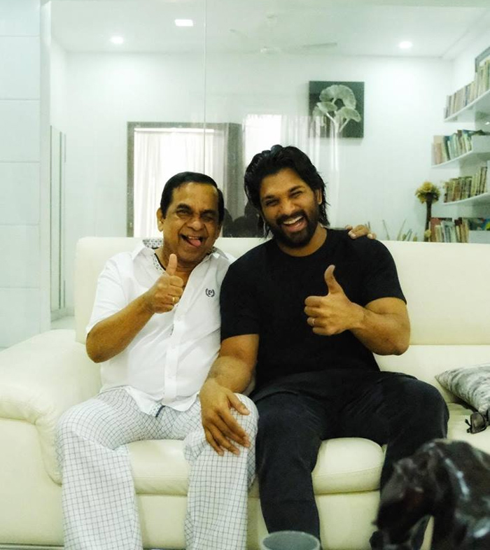 Allu Arjun With Brahmanandam