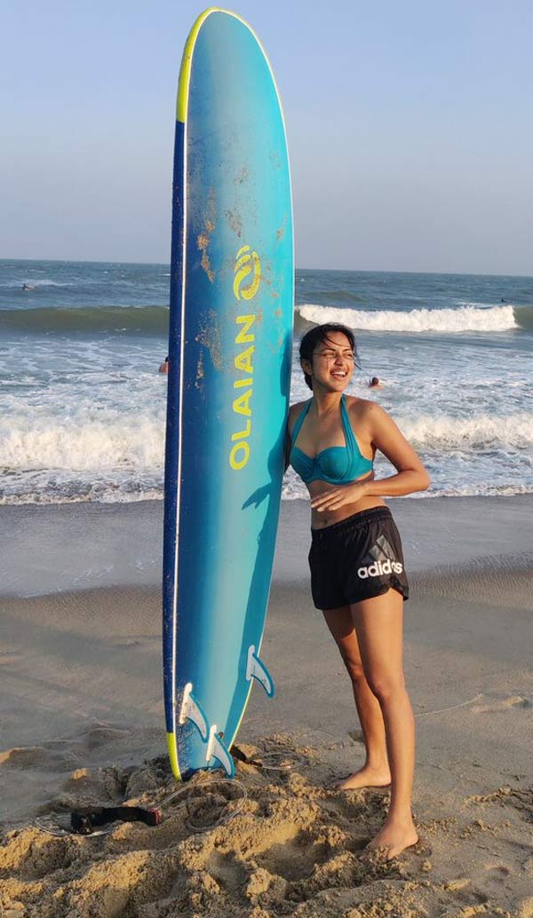 Amala Paul At Beach