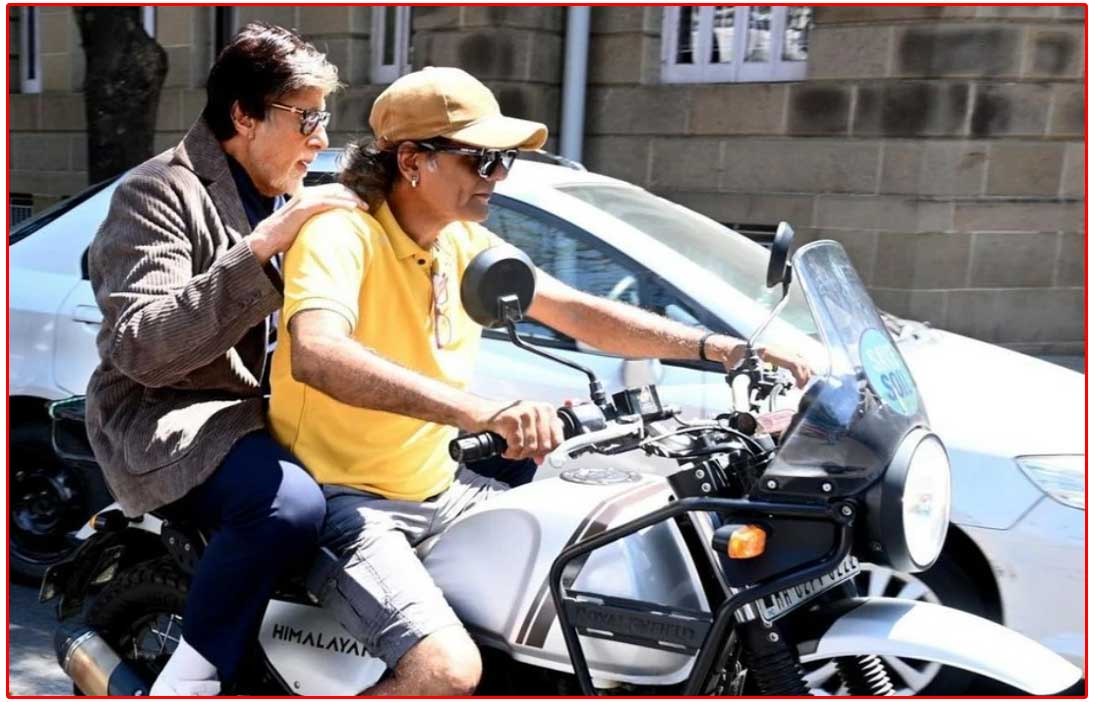 Amitabh Bachchan bike ride with a stranger