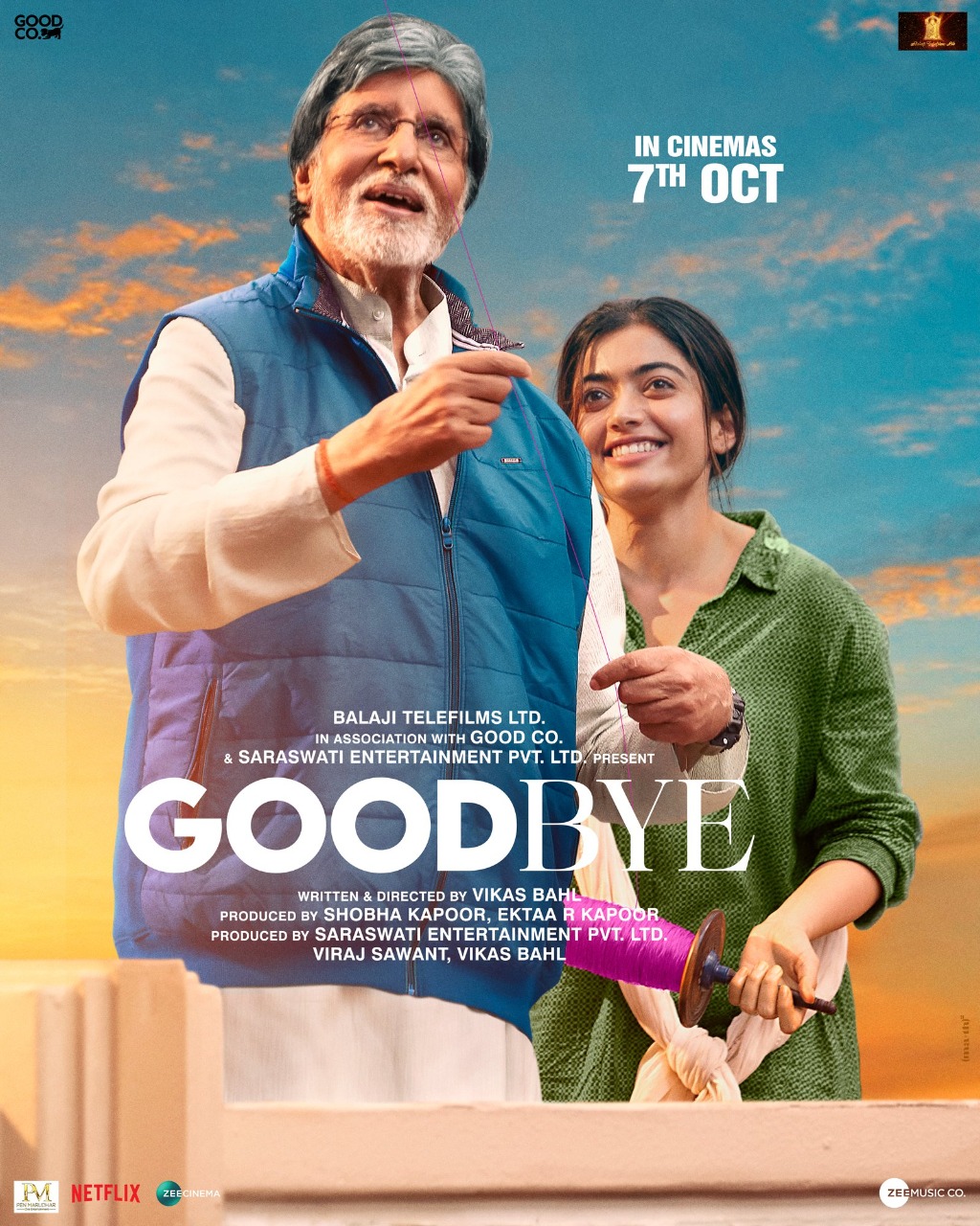  Amitabh, Rashmika's Goodbye movie first look and release date out