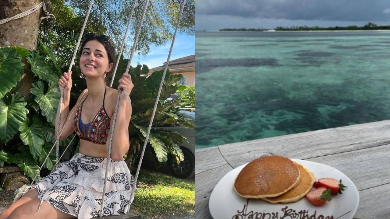 Ananya B-Day blast in Maldives