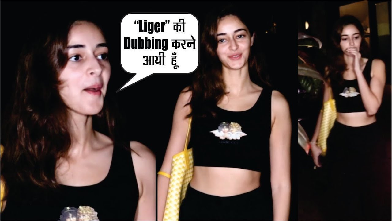  Ananya Pandey starts dubbing for Liger