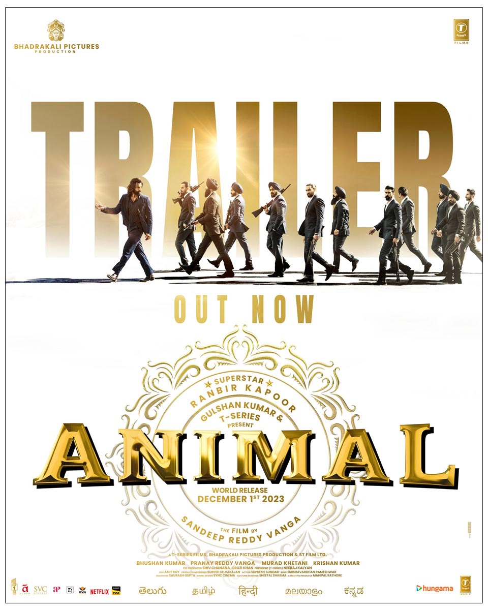 Animal Trailer Is One Of The Highest Viewed In 24 Hours