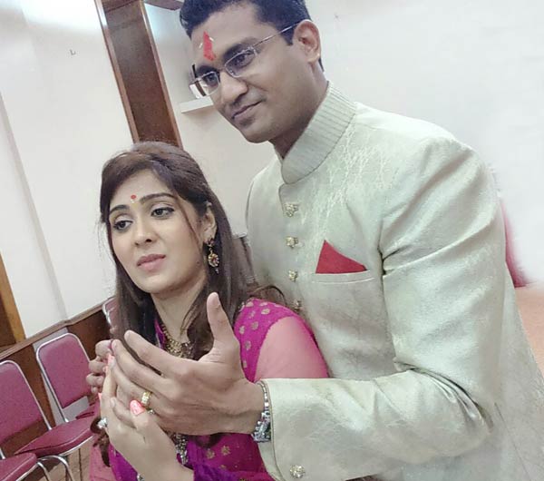 Ankitha, Vishal Jagtap Engaged