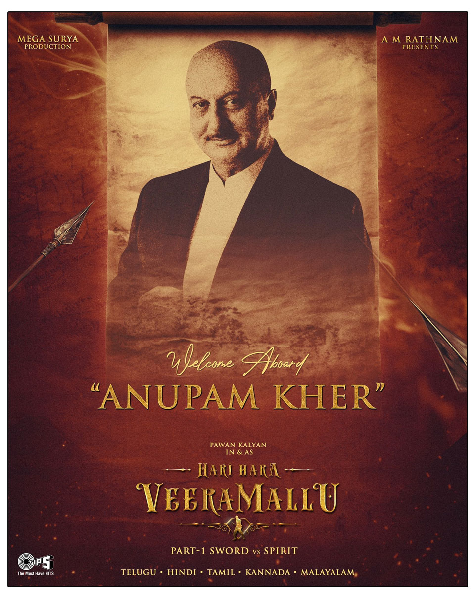 Anupam Kher Grand Entry Into Hari Hara Veera Mallu