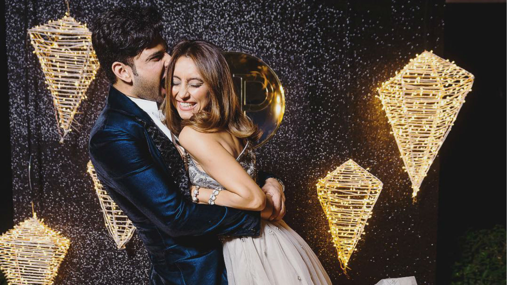 Anusha Dandekar with Karan Kundra