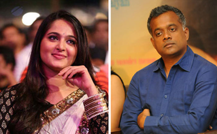 Anushka  and Gautham Menon