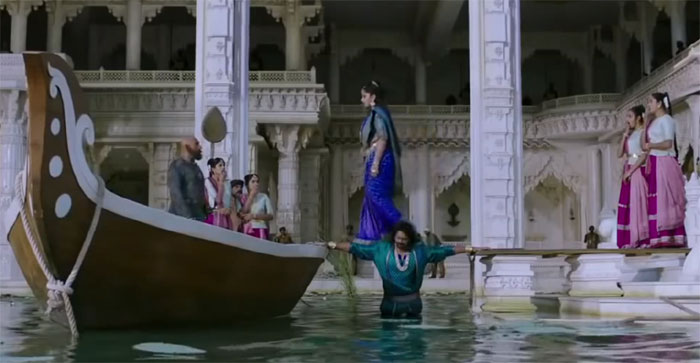 Anushka and Prabhas in Bahubali 2