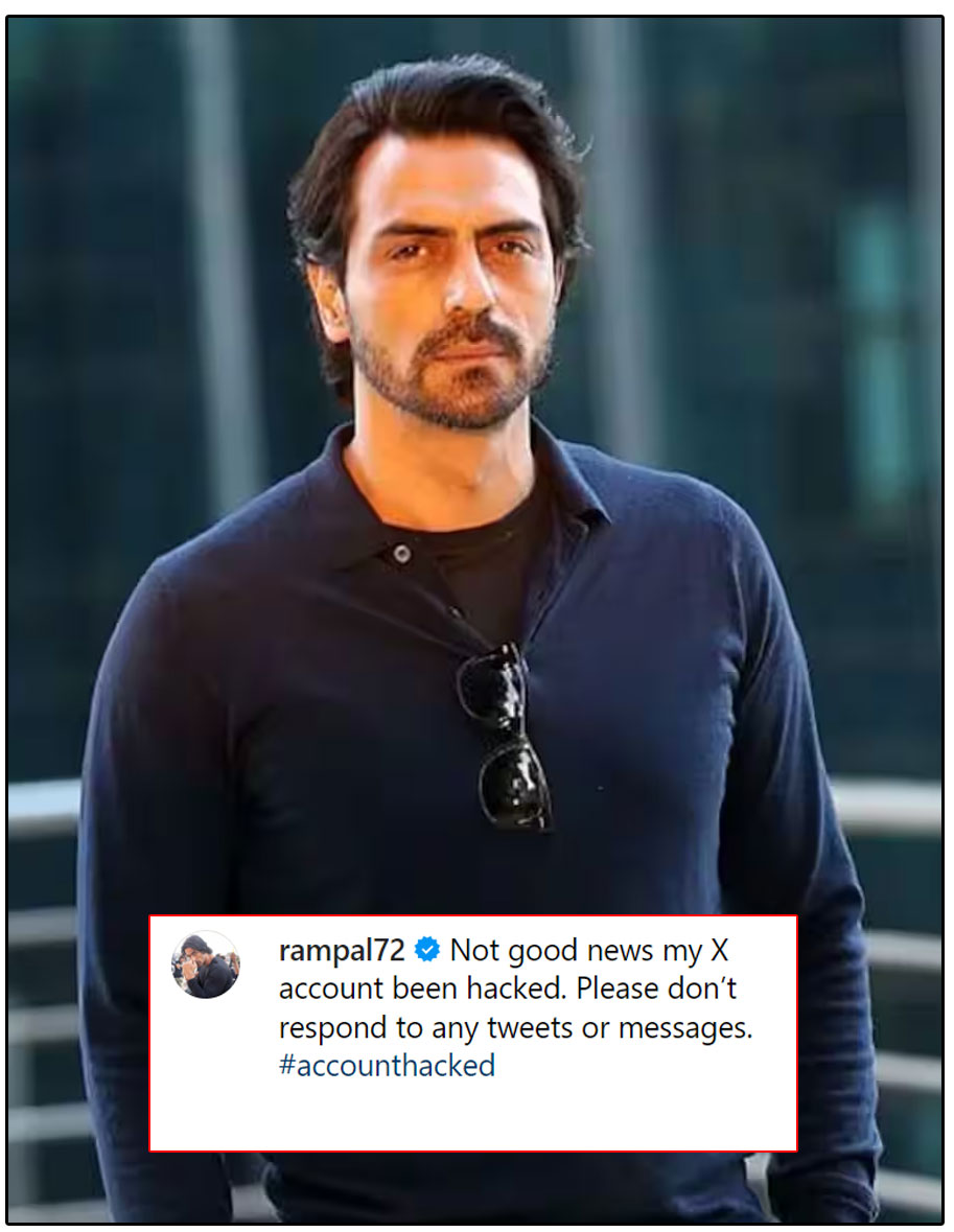 Arjun Rampal X Account hacked