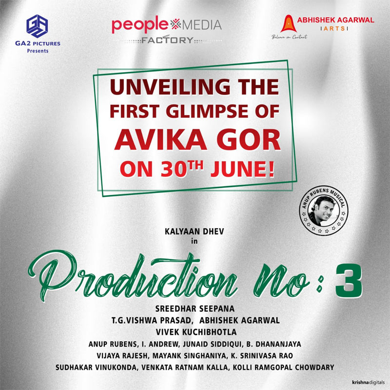 Avika Gor's look from ProductionNo3 to be out