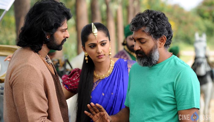 Baahubali - Prabhas, Anushka and Rajamouli