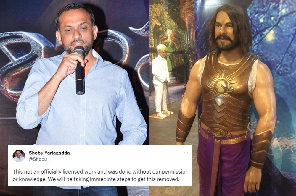 Baahubali Producer Furious On Prabhas Wax Statue