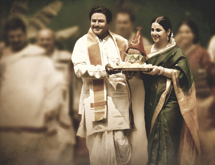 Balakrishna and Vidya As NTR and Basavaramatarakam