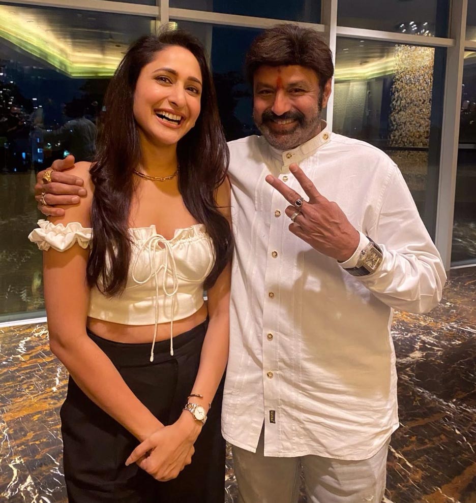 Balakrishna, Pragya Jaiswal all smiles as they wrap Akhanda shoot