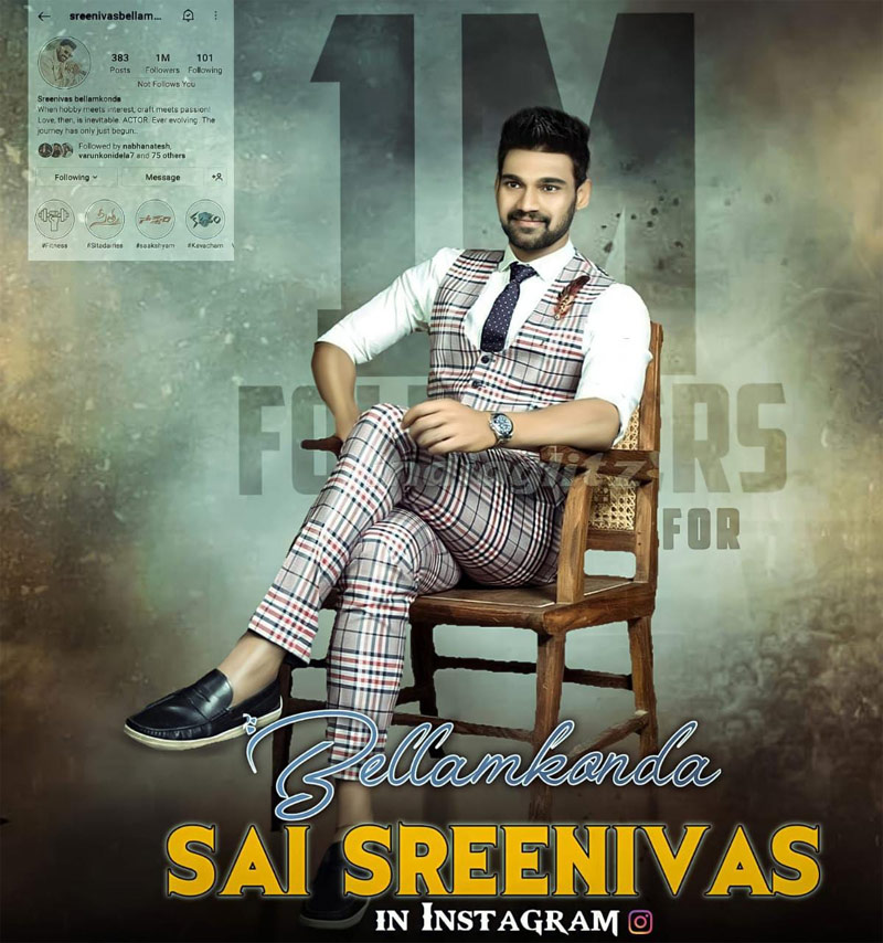 Bellamkonda Srinivas shows power on social media