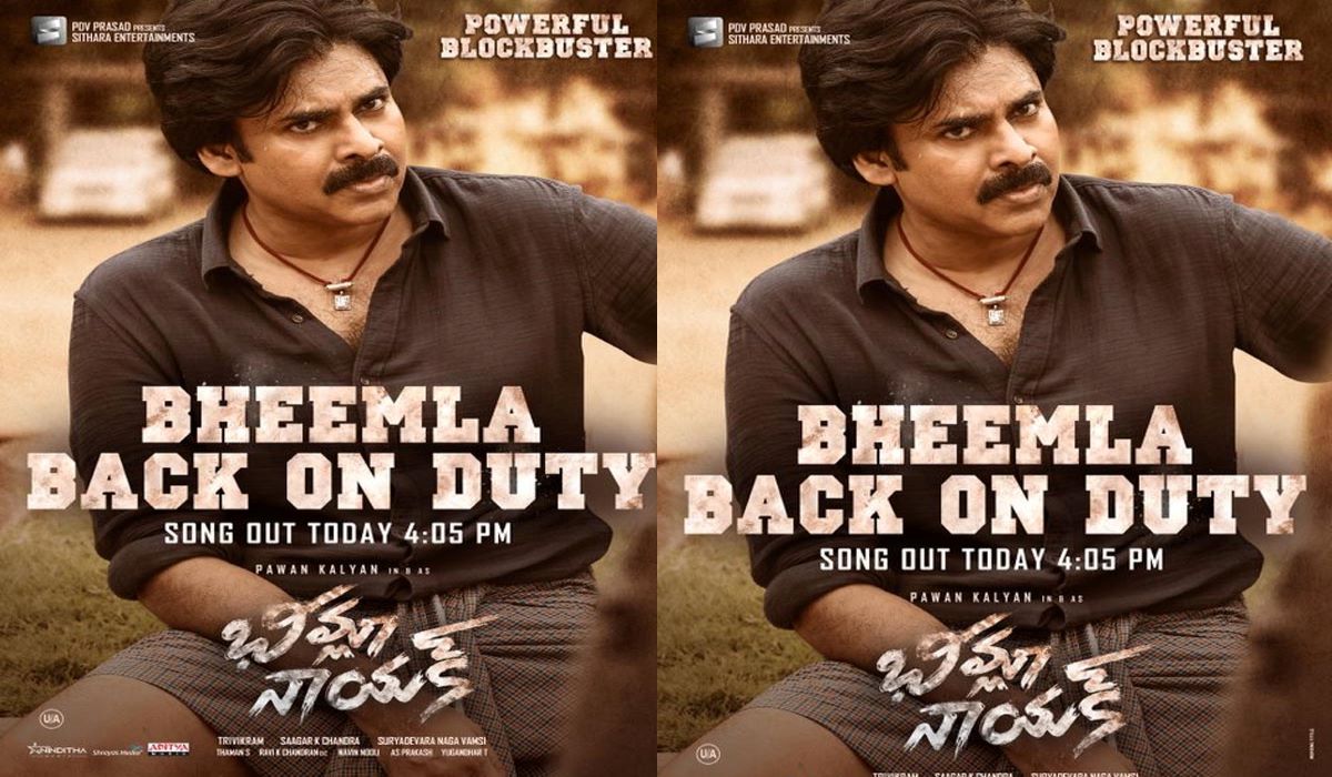 bheemla nayak Back on duty song 