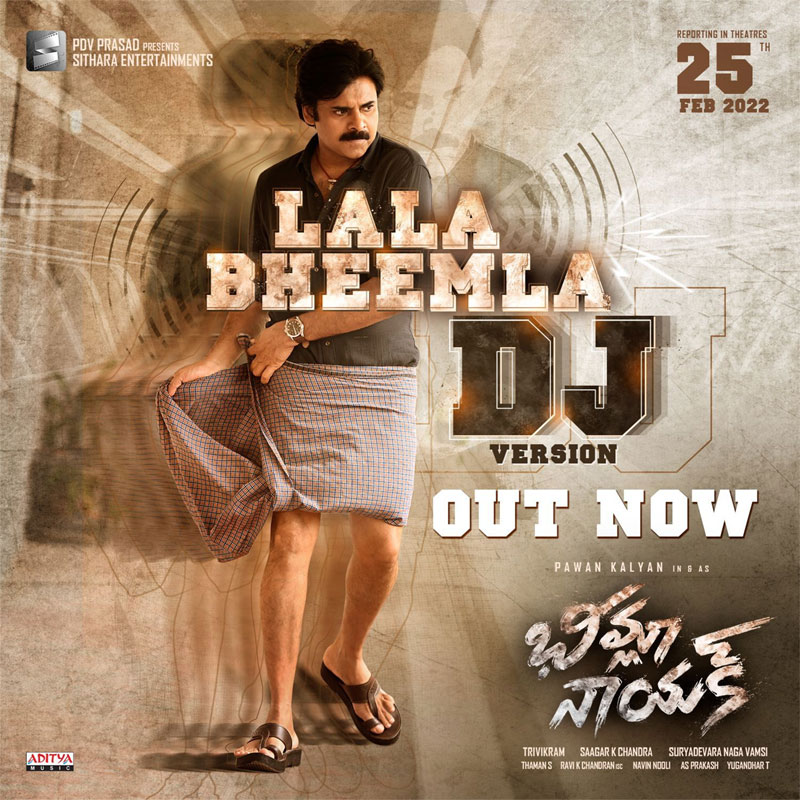 Bheemla Nayak DJ version creates a sensation