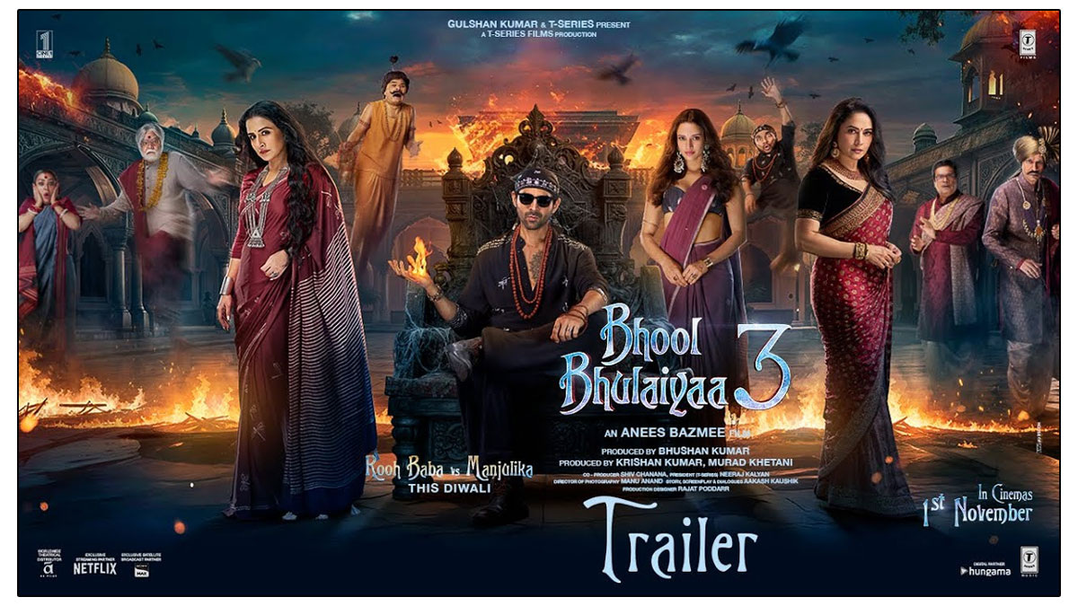 Bhool Bhulaiyaa 3 Trailer : Double Trouble For Rooh Baba