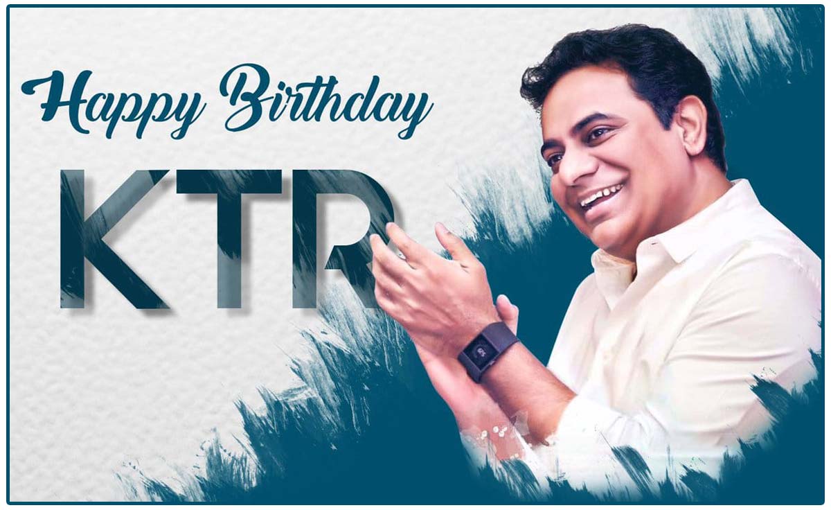 Birthday wishes are pouring in for KTR