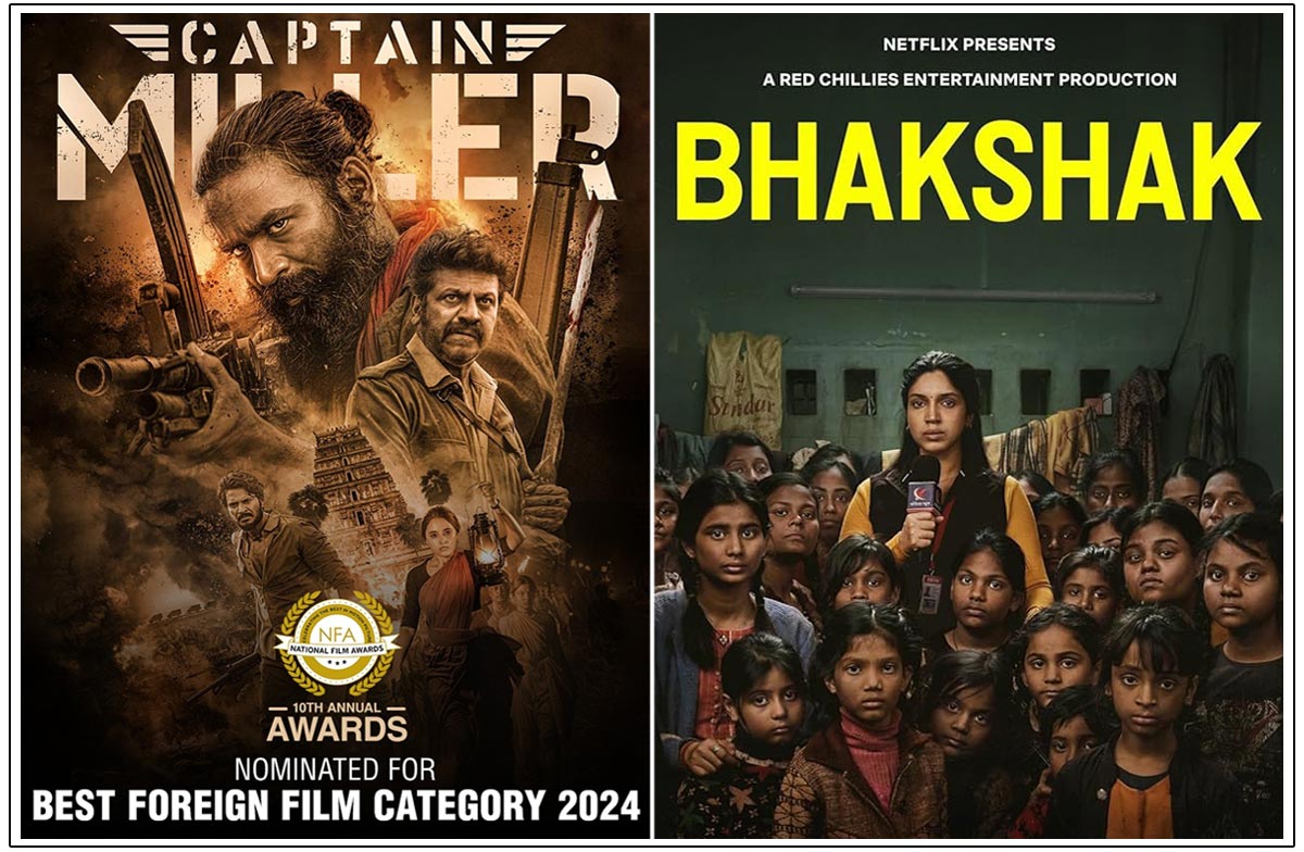 Captain Miller, Bhakshak secured a nomination for UK National Film Awards