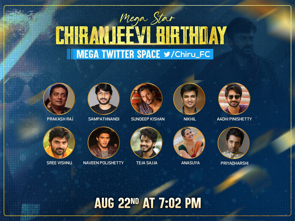 Celebrities live zoom session for Chiranjeevi's B-Day