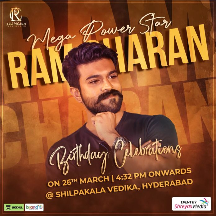 Charan birthday event poster