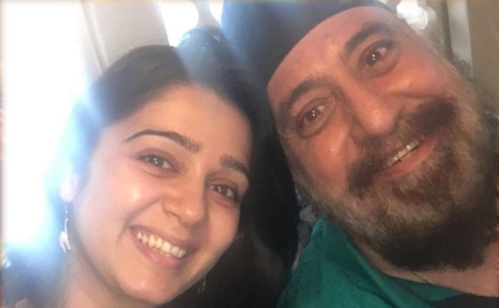 Charmmi with Her Father Deep Singh